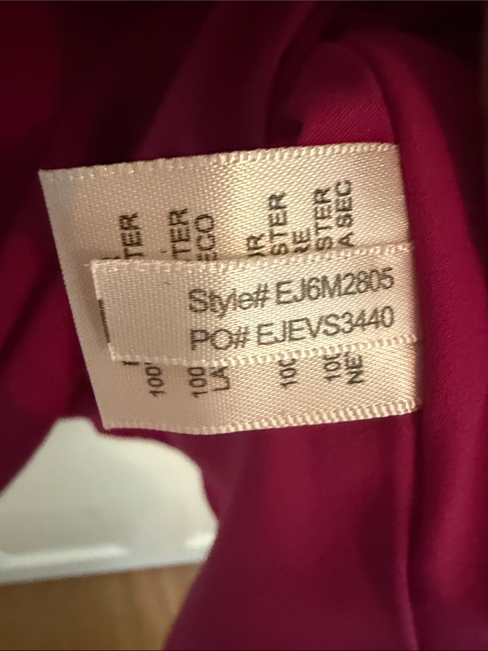 Eliza J Magenta Bow-Neck Long Sleeve Shift Dress - Picture 5 of 6